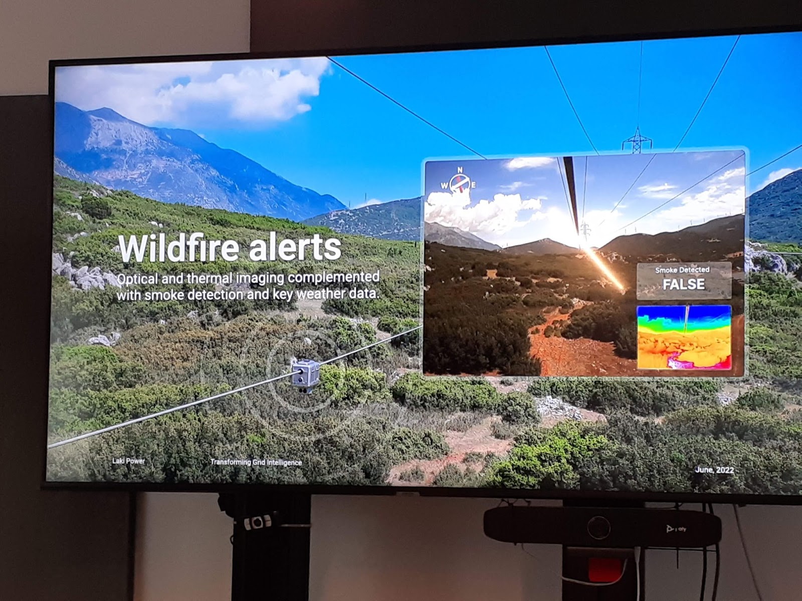 Laki Power's technology is being used to monitor wildfires in Greece.