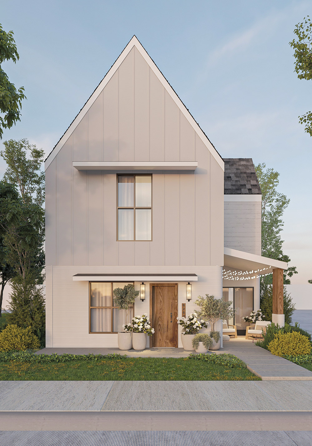 humble two-story homes