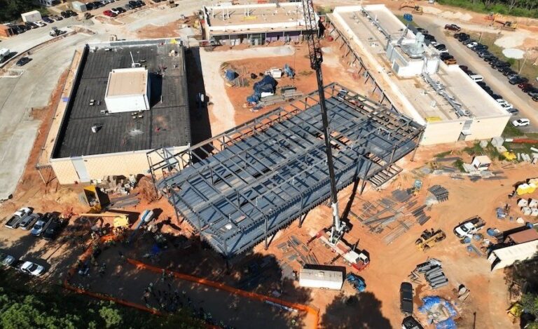 Skanska Tops Out $65M North Carolina State Laboratory Project